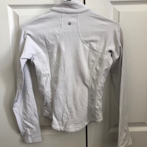 White Lululemon zip up sweater - Picture 2 of 2